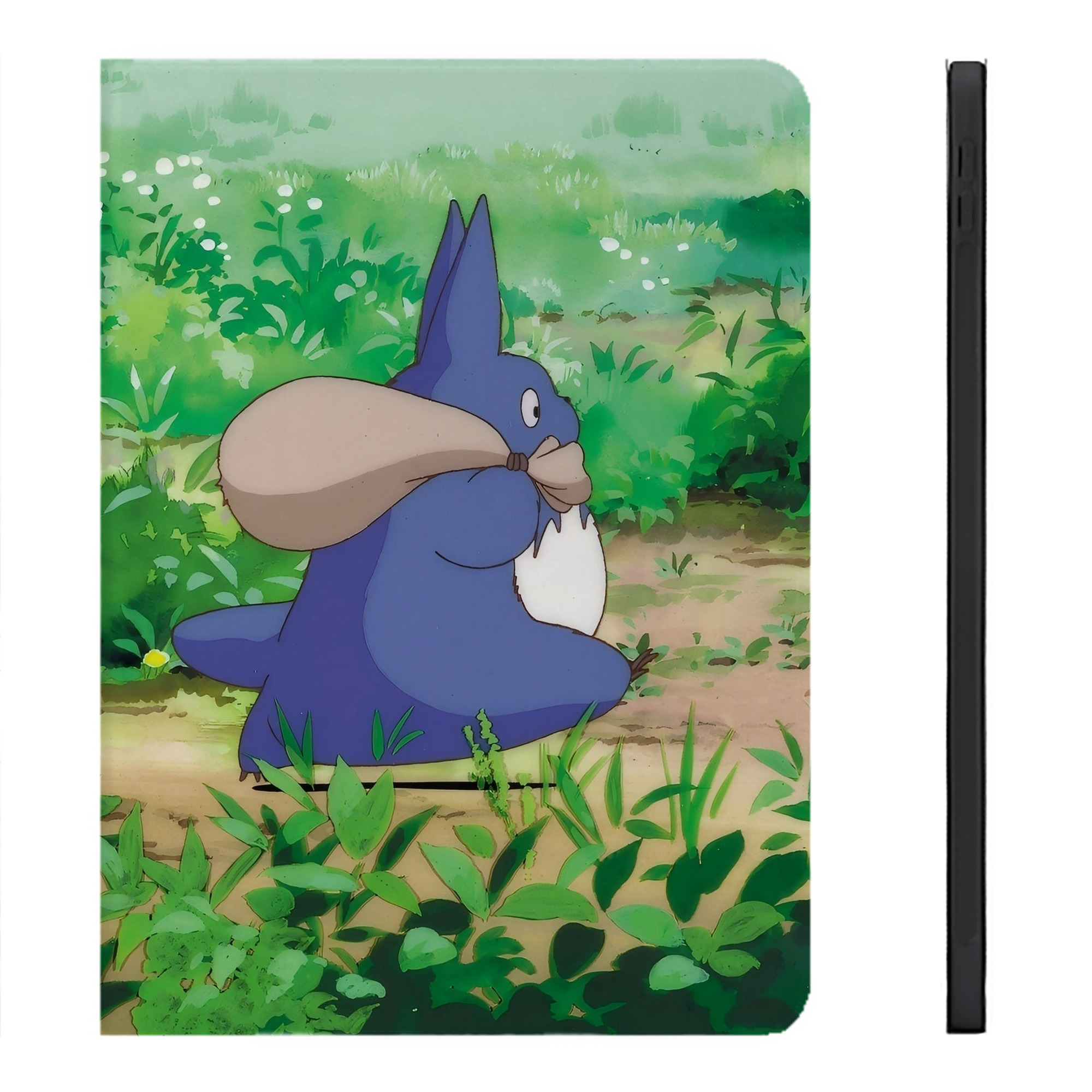（画像用） となりのトトロ 草壁メイ 草壁サツキ My Neighbor Totoro Satsuki Kusakabe Mei Kusakabe IPadケース ペンホルダー付き ブックスタイルデザイン